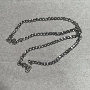 실버 스테인리스 스틸 체인 목걸이