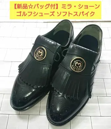 [ 새상품 미사용 백 포함 ] 밀라숀 남성용 골프화 소프트 스파이크