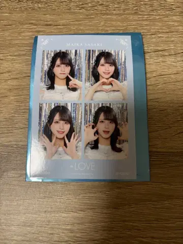 이코러브 =LOVE 생사진 사사키 마이카 4컷 포토카드