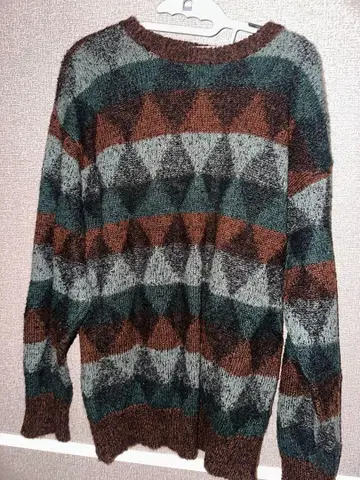 Penny's Mills 기하학 패턴 니트 스웨터