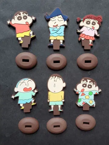 짱구는 못말려(크레용 신짱) 러버 스탠드 6종 컴플리트 상품