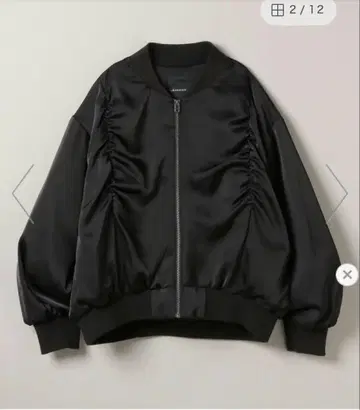 지나시스 개더 ma1 블랙 이번 시즌 시착만 한 상품 리본 봄버 MA-1