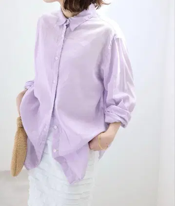 SLOBE IENA 린넨코튼 레귤러 셔츠