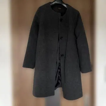 Demi-Luxe BEAMS 다크 그레이 롱 코트 38