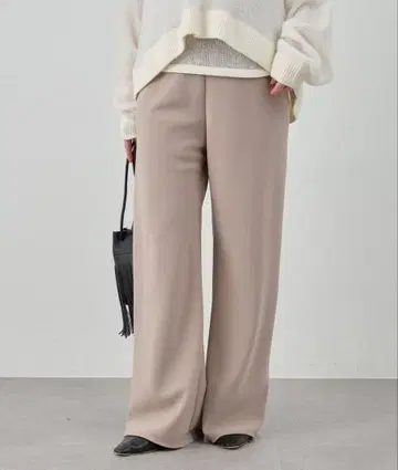 SHENERY 더블 크로스 와이드 팬츠