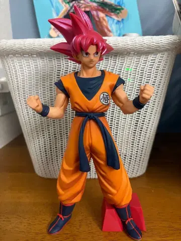 드래곤볼 슈퍼 피규어 손오공 초사이어인 갓 붉은 머리