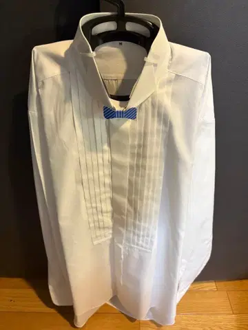 NOVARESE 신랑 화이트 드레스 코드 셔츠 M 사이즈 긴팔