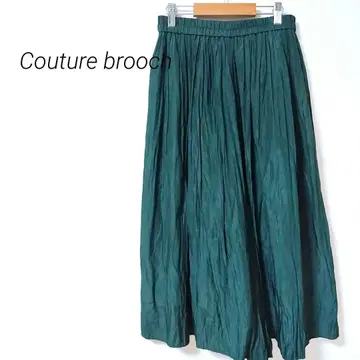 51 플리츠 가우초 팬츠 플리츠 허리밴딩 캐주얼 얇은 소재