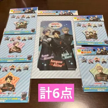 니지산지 리포비탄 캔 배지 전 5종 컴플리트 티켓 클리어 파일 1종