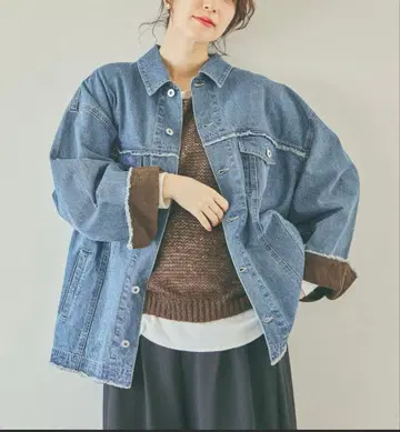 미사용 새상품 스튜디오 클립 루즈 데님 자켓