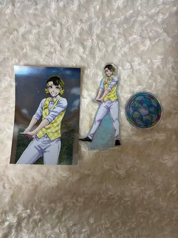 [ 새상품급 ] 블루 록 전시회 한정판 히라기 레오 아크릴 스탠드 엽서