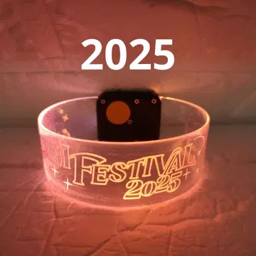 WEST. 드림 페스티벌 2025 LED 리스트 밴드 오렌지