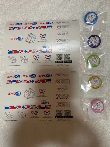 오사카 간사이 만박 Expo 캔뱃지 5개 세트+씰 미야쿠차레