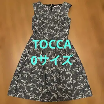 TOCCA 0 사이즈 플라워 프린트 슬리브리스 원피스