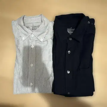 [ 무인양품 ] 긴팔 셔츠 2장 세트 ( M 사이즈 )