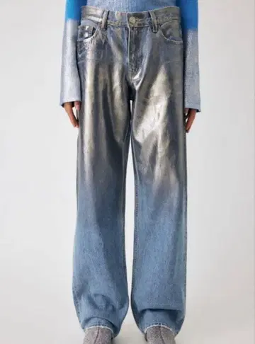 moussy Foil Print 90s Lowrise Straight