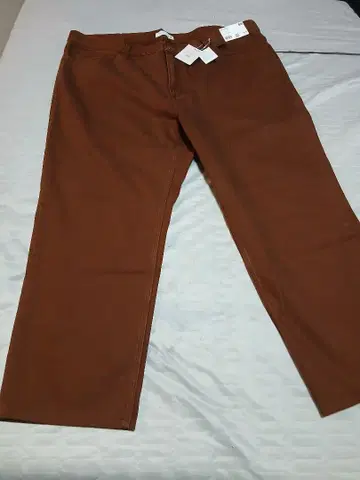 유니클로 남성용 스트레이트 청바지 다크 오렌지