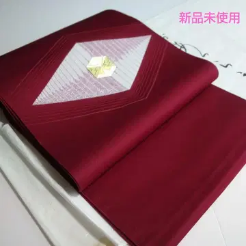 새상품 마름모 문양 후쿠로 나고야 오비