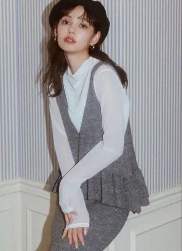 COCO DEAL 스팽글 머메이드 스커트