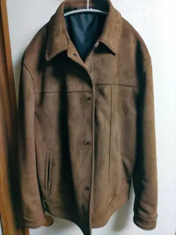 브라운 스웨이드 자켓