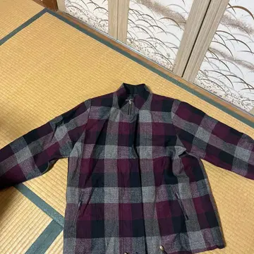 내추럴 베이직 체크 무늬 테일러드 자켓 L