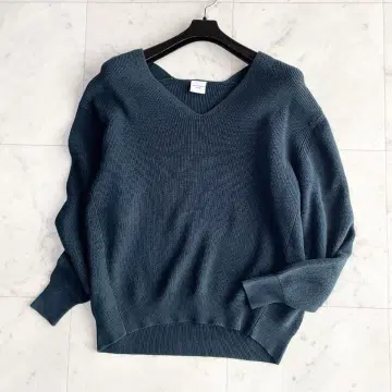 어반 리서치 DOORS 여성용 면 니트 다크 네이비 그린