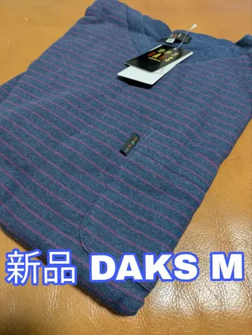 새상품 DAKS M 네이비 스트라이프 룸웨어