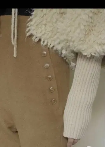 Eaphi slanting button pants