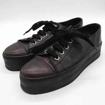 ANDREA 안드레아 가죽 스니커즈 로우컷 남성용 통굽 42