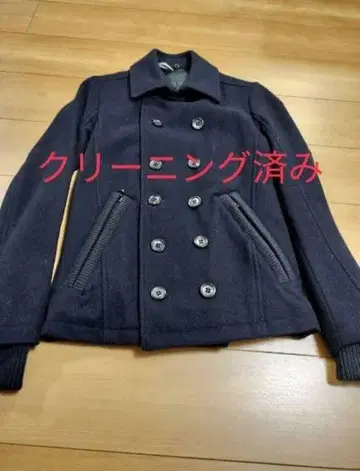 [ 새상품급 ] SHELLAC 네이비 더블 버튼 코트 클리닝 완료 44