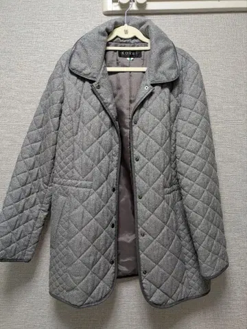 KORET 그레이 퀼팅 자켓