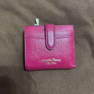 사만다 타바사 접이식 지갑 레드 가죽