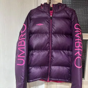 UMBRO 후드 부착 퍼플 다운 자켓