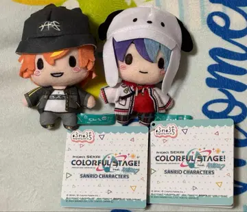 프로젝트 세카이 프로세카 산리오 후와푸치 마스코트 봉제 인형 2점