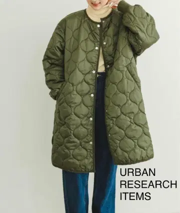 URBAN RESEARCH ITEMS 표주박 퀼트 충전솜 코트