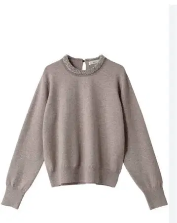 에브레 비쥬 니트 크루넥 풀오버 캐시미어 혼방