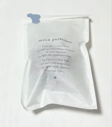 미나 페르호넨 balle 브로치 navy x white