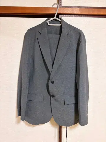 GU 워셔블 테일러드 자켓 셋업 상의 M 하의 L