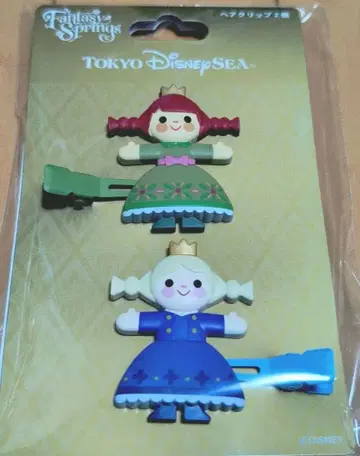 판타지 스프링스 겨울왕국 안나 & 엘사 헤어 클립