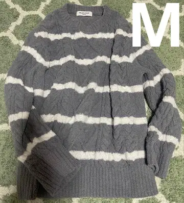 GELATO PIQUE 그레이 화이트 스트라이프 룸웨어 M