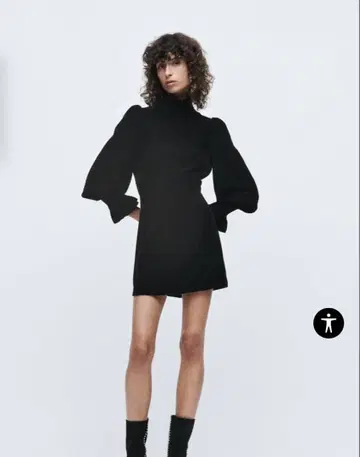 ZARA 미니 벨로아 원피스 S 사이즈