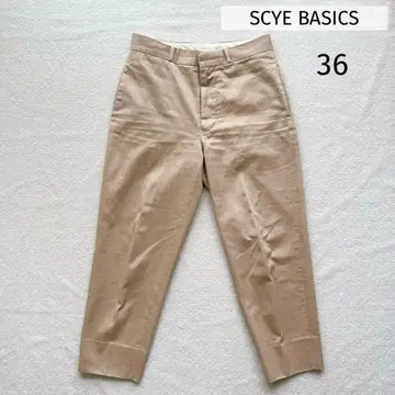 SCYE BASICS 테이퍼드 후크 치노 팬츠 사이 베이직 베이지