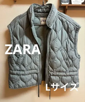 [ 새상품급 ] ZARA 그레이 퀼팅 베스트 L 사이즈