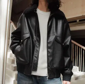 BOA ARTIFICIAL GRAIN FLIGHT BLOUSON