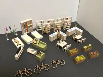 건축 모형 부속 1/50 주택 세트