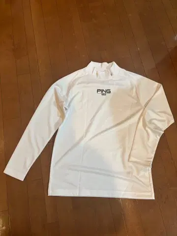 PING 하이넥 셔츠 L 사이즈 화이트