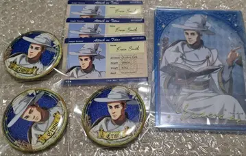 진격의 거인 마법사 엘빈 캔뱃지 브로마이드 특전