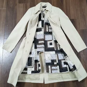 새상품급 ICB 트렌치코트 라이너 포함 라이트 베이지 M 사이즈