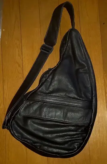 아메리백 헬시백백 숄더 올 가죽 블랙