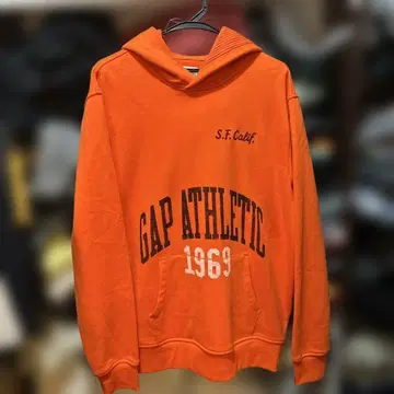 GAP 오렌지 풀오버 후드티 1969